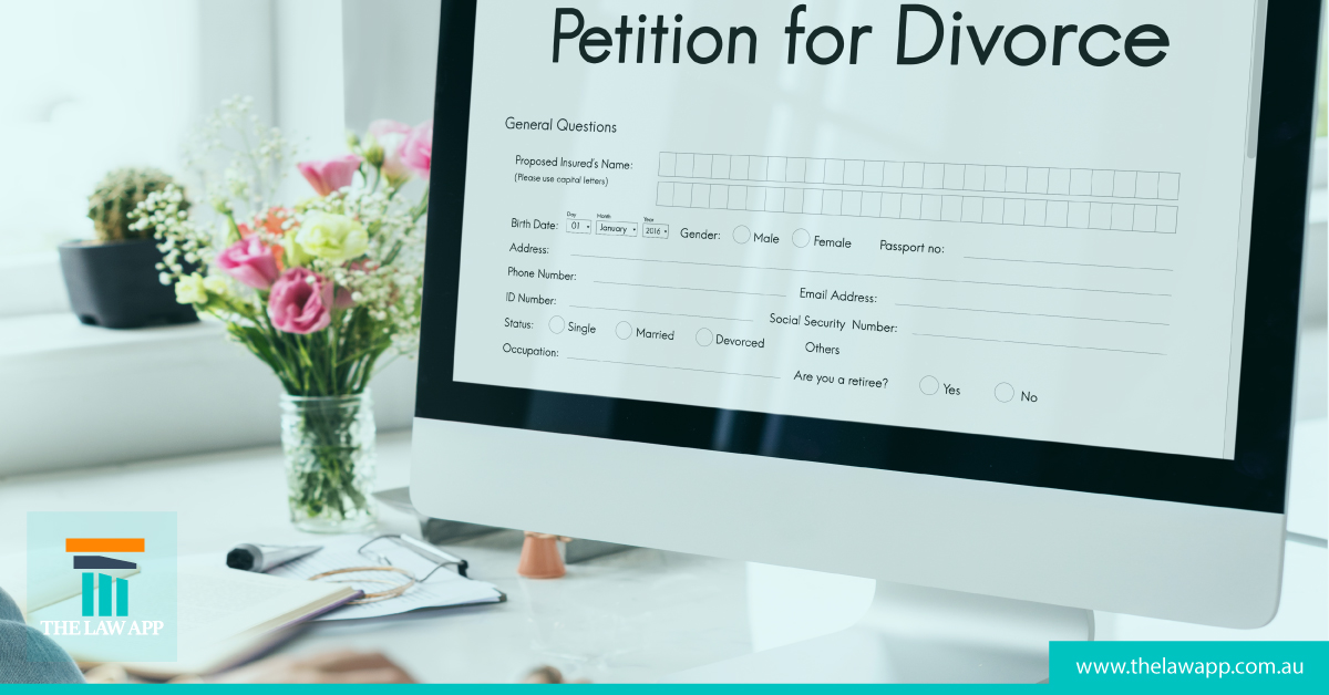 How do I fill out a divorce application form in Melbourne?